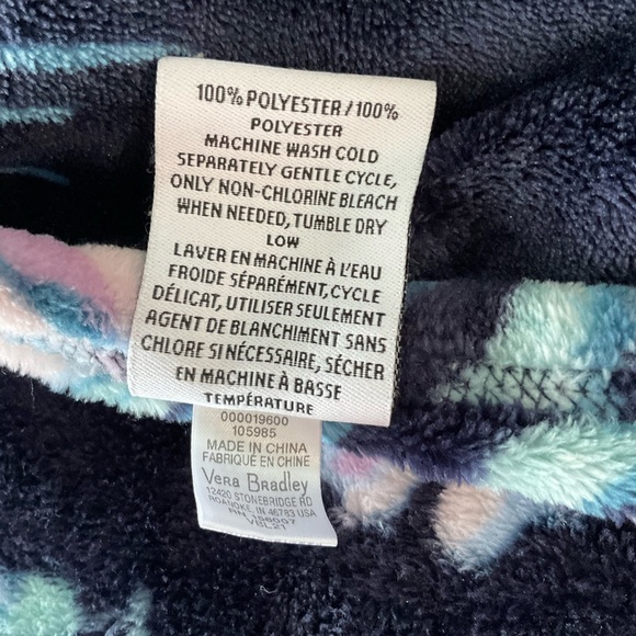 Vera Bradley Plush Throw Blanket - Picture 4 of 4